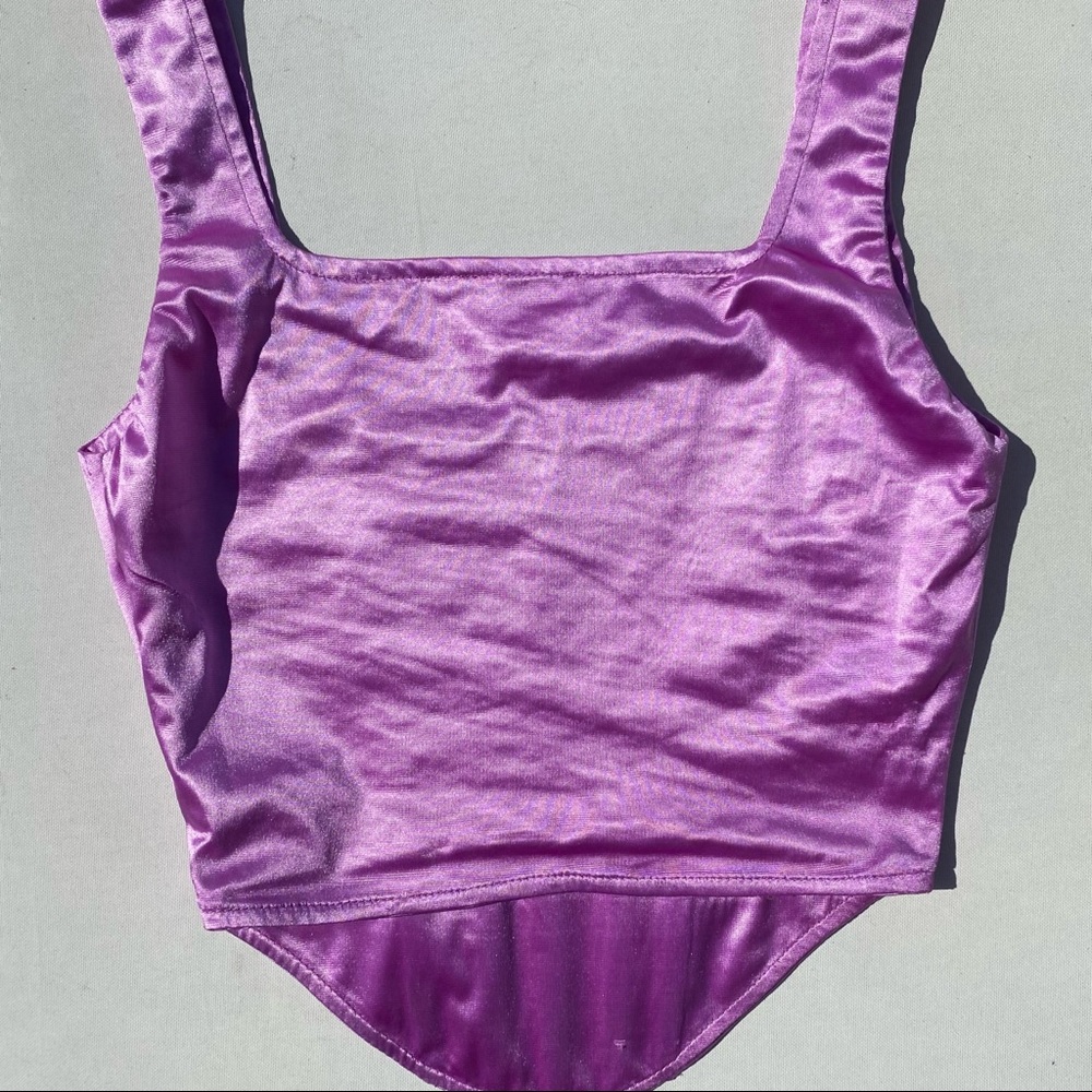Catey Corset Top in Purple superdown revolve - Picture 7 of 9